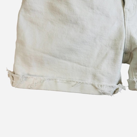 Madewell High-Rise Denim Shorts in Tile White size 27 - Picture 7 of 14